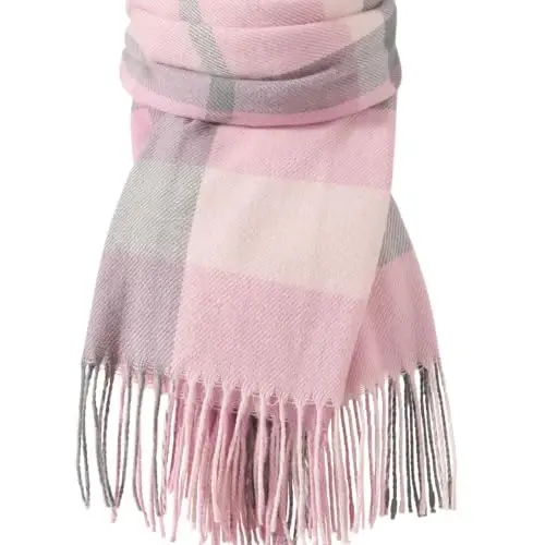 Clothirily Womens Winter Scarf, Fashion CasModazoneere Feel Plaid Scarfs for Women, PasModazoneina Shawls and Wraps, Long Blanket Scarf - 1