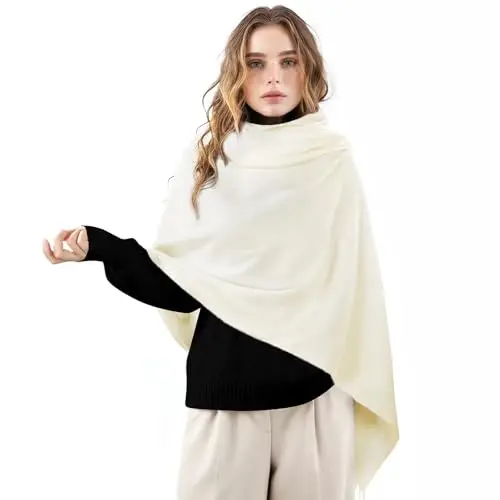 Clothirily Womens Winter Scarf, Fashion CasModazoneere Feel Plaid Scarfs for Women, PasModazoneina Shawls and Wraps, Long Blanket Scarf - 3