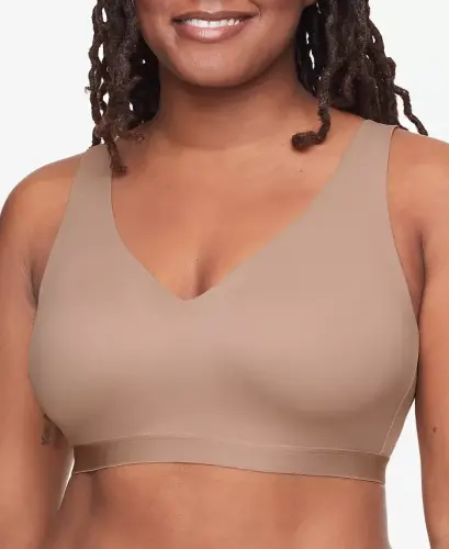 Cloud 9® Super Soft, Smooth Invisible Look Wireless Lightly Lined Comfort Bra RM1041A - Toasted Almond 