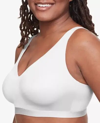 Cloud 9® Super Soft, Smooth Invisible Look Wireless Lightly Lined Comfort Bra RM1041A - White - Warner's (1)