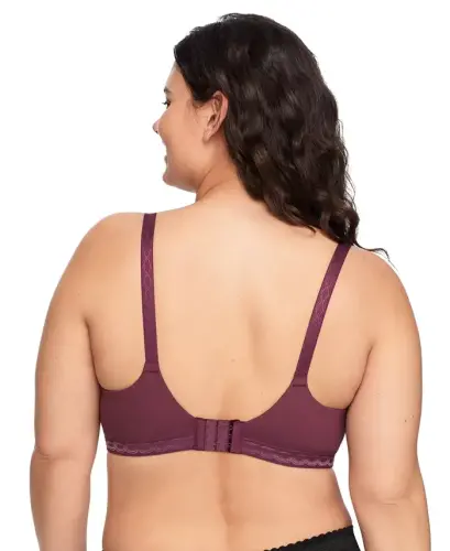 Cloud 9® Super Soft Wireless Lightly Lined Comfort Bra 1269 - Burgundy - WARNER'S (1)