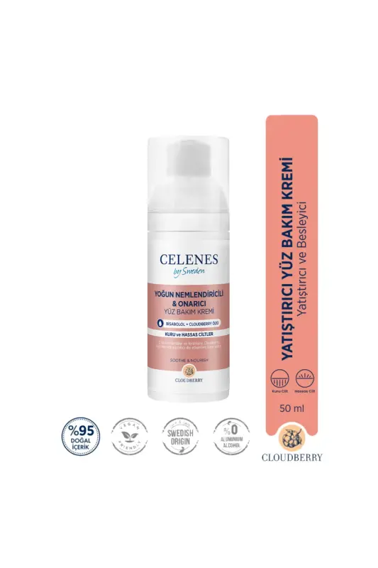 Cloudberry Soothing Face Cream 50ml Dry/Sensitive - CELENES
