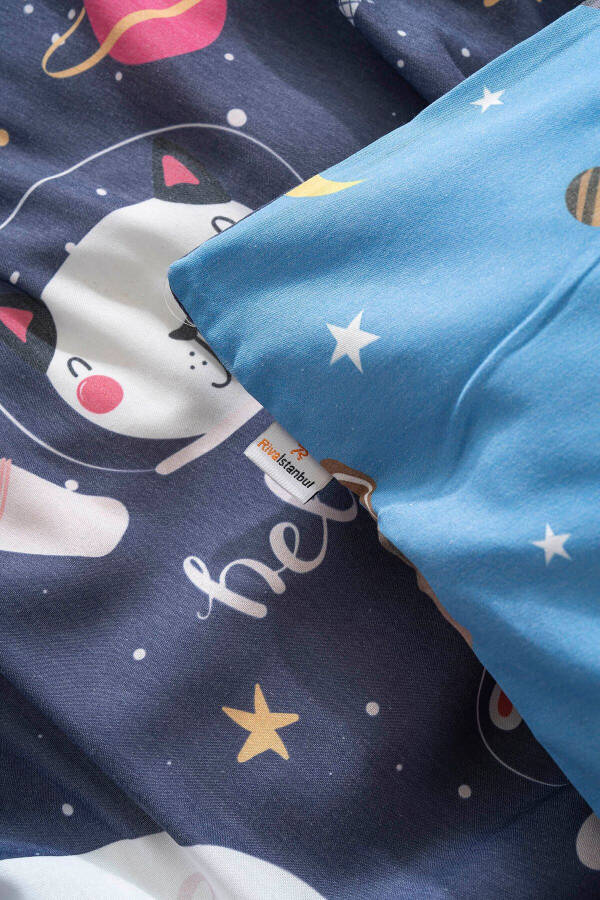 Clouds and Space Shuttle Double-Sided Children's Bed Set - 6