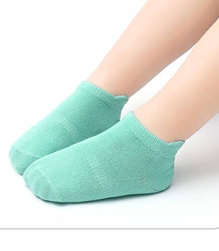 Clowora Baby Boys Girls Non Slip Socks, Infant Toddler Kids Grip Ankle Stretch Socks for Kids 0-5 Years - 44