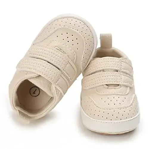 Clowora Baby Boys Girls Shoes Non-Slip Rubber Sole Sneakers Infant First Walking Toddler Crib Shoes Newborn Loafers Flats. - 3