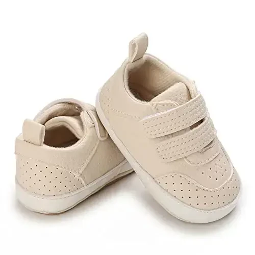 Clowora Baby Boys Girls Shoes Non-Slip Rubber Sole Sneakers Infant First Walking Toddler Crib Shoes Newborn Loafers Flats. - 6
