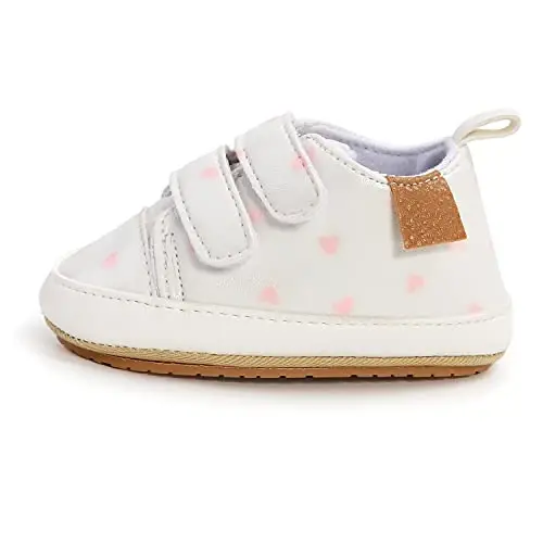 Clowora Baby Boys Girls Shoes Non-Slip Rubber Sole Sneakers Infant First Walking Toddler Crib Shoes Newborn Loafers Flats. - 4