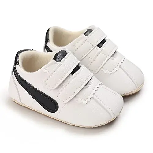 Clowora Baby Boys Girls Shoes Non-Slip Rubber Sole Sneakers Infant First Walking Toddler Crib Shoes Newborn Loafers Flats. - 2