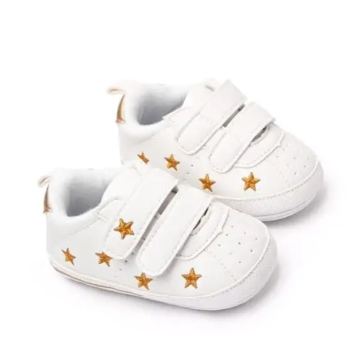 Clowora Baby Boys Girls Shoes Non-Slip Rubber Sole Sneakers Infant First Walking Toddler Crib Shoes Newborn Loafers Flats. - 4