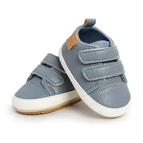 Clowora Baby Boys Girls Shoes Non-Slip Rubber Sole Sneakers Infant First Walking Toddler Crib Shoes Newborn Loafers Flats. - 3