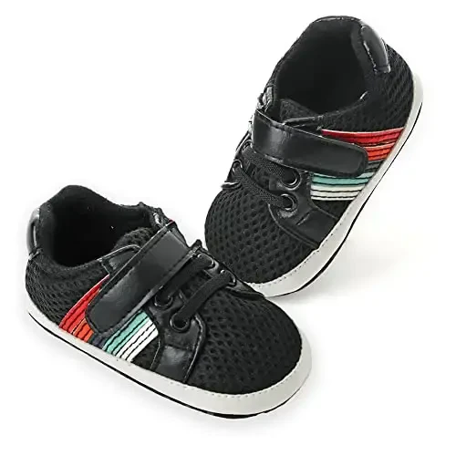 Clowora Baby Boys Girls Shoes Non-Slip Rubber Sole Sneakers Infant First Walking Toddler Crib Shoes Newborn Loafers Flats. - 3