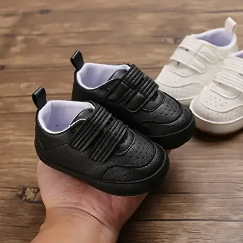 Clowora Baby Boys Girls Shoes Non-Slip Rubber Sole Sneakers Infant First Walking Toddler Crib Shoes Newborn Loafers Flats. - 5