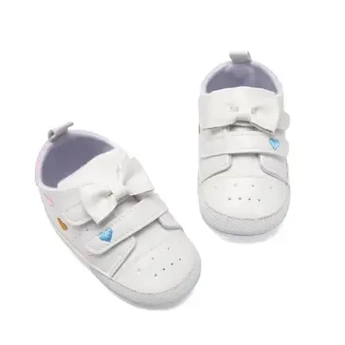 Clowora Baby Boys Girls Shoes Non-Slip Rubber Sole Sneakers Infant First Walking Toddler Crib Shoes Newborn Loafers Flats. - 3