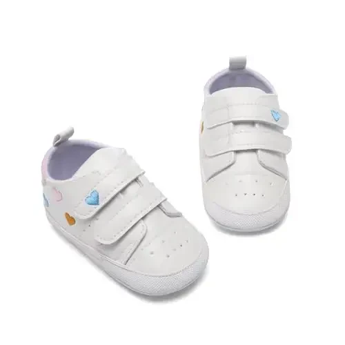Clowora Baby Boys Girls Shoes Non-Slip Rubber Sole Sneakers Infant First Walking Toddler Crib Shoes Newborn Loafers Flats. - 2