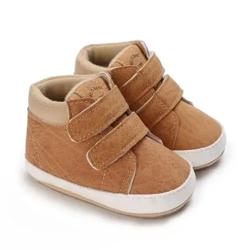 Clowora Baby Boys Girls Shoes Non-Slip Rubber Sole Sneakers Infant First Walking Toddler Crib Shoes Newborn Loafers Flats. - 3
