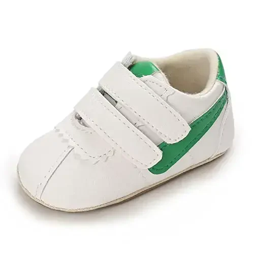 Clowora Baby Boys Girls Shoes Non-Slip Rubber Sole Sneakers Infant First Walking Toddler Crib Shoes Newborn Loafers Flats. - 6