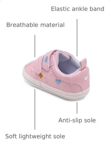 Clowora Baby Boys Girls Shoes Non-Slip Rubber Sole Sneakers Infant First Walking Toddler Crib Shoes Newborn Loafers Flats. 