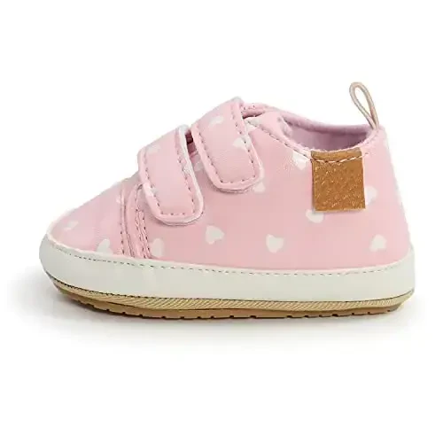 Clowora Baby Boys Girls Shoes Non-Slip Rubber Sole Sneakers Infant First Walking Toddler Crib Shoes Newborn Loafers Flats. - 5