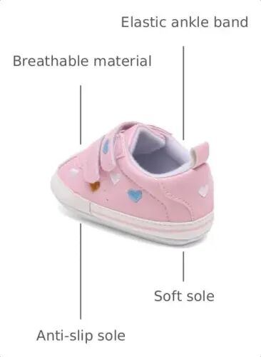 Clowora Baby Boys Girls Shoes Non-Slip Rubber Sole Sneakers Infant First Walking Toddler Crib Shoes Newborn Loafers Flats. 