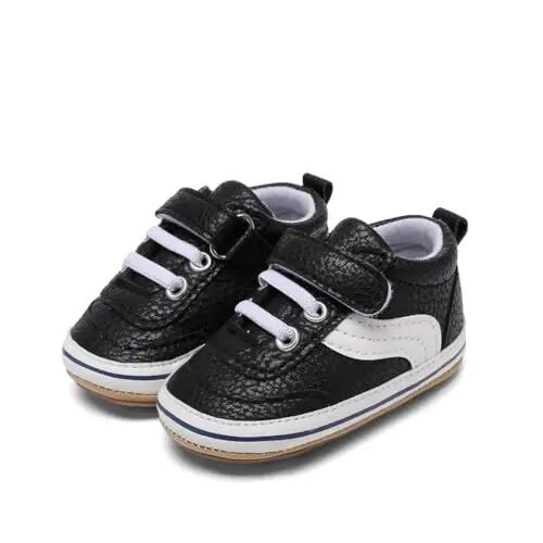 Clowora Baby Boys Girls Shoes Non-Slip Rubber Sole Sneakers Infant First Walking Toddler Crib Shoes Newborn Loafers Flats. - 5