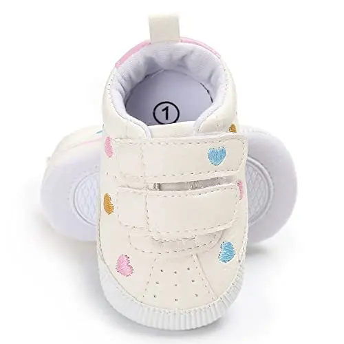 Clowora Baby Boys Girls Shoes Non-Slip Rubber Sole Sneakers Infant First Walking Toddler Crib Shoes Newborn Loafers Flats. - 4