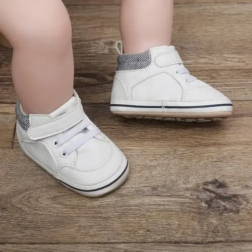 Clowora Baby Boys Girls Shoes Non-Slip Rubber Sole Sneakers Infant First Walking Toddler Crib Shoes Newborn Loafers Flats. - CLOWORA (1)