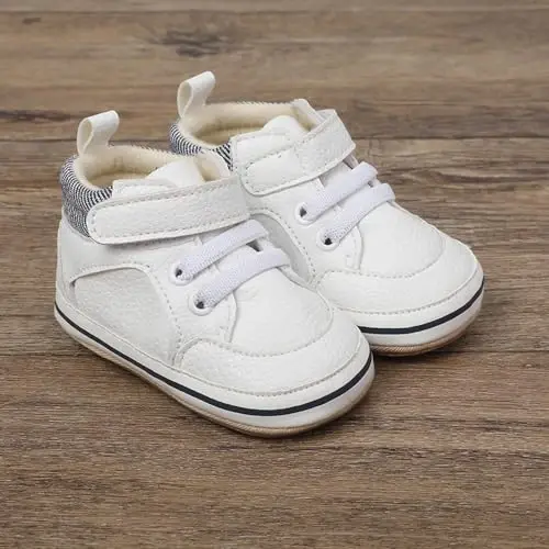Clowora Baby Boys Girls Shoes Non-Slip Rubber Sole Sneakers Infant First Walking Toddler Crib Shoes Newborn Loafers Flats. - 3
