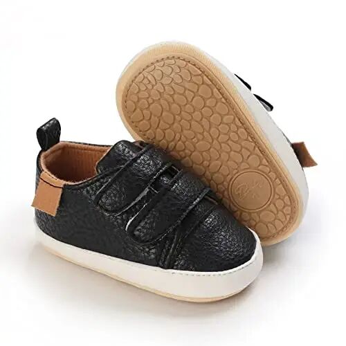 Clowora Baby Boys Girls Shoes Non-Slip Rubber Sole Sneakers Infant First Walking Toddler Crib Shoes Newborn Loafers Flats 