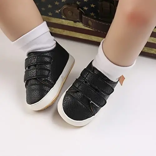 Clowora Baby Boys Girls Shoes Non-Slip Rubber Sole Sneakers Infant First Walking Toddler Crib Shoes Newborn Loafers Flats. - 3