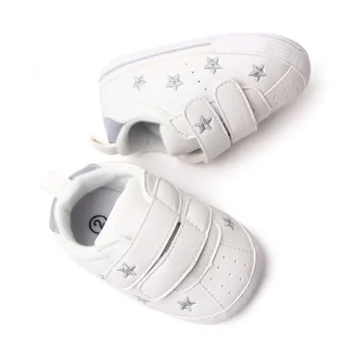 Clowora Baby Boys Girls Shoes Non-Slip Rubber Sole Sneakers Infant First Walking Toddler Crib Shoes Newborn Loafers Flats. - 3