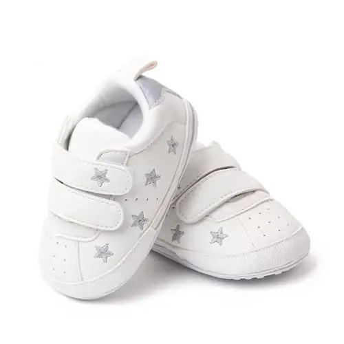 Clowora Baby Boys Girls Shoes Non-Slip Rubber Sole Sneakers Infant First Walking Toddler Crib Shoes Newborn Loafers Flats. - 4