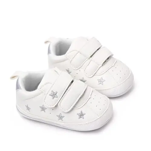 Clowora Baby Boys Girls Shoes Non-Slip Rubber Sole Sneakers Infant First Walking Toddler Crib Shoes Newborn Loafers Flats. - 5