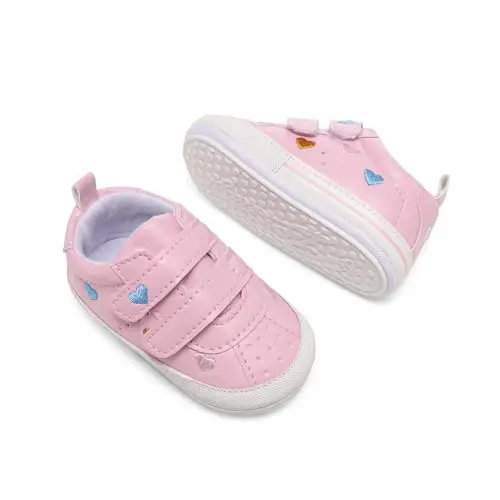 Clowora Baby Boys Girls Shoes Non-Slip Rubber Sole Sneakers Infant First Walking Toddler Crib Shoes Newborn Loafers Flats. - 4