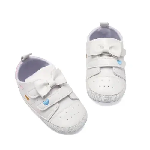 Clowora Baby Boys Girls Shoes Non-Slip Rubber Sole Sneakers Infant First Walking Toddler Crib Shoes Newborn Loafers Flats. - 3