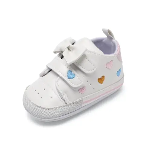 Clowora Baby Boys Girls Shoes Non-Slip Rubber Sole Sneakers Infant First Walking Toddler Crib Shoes Newborn Loafers Flats. - 4