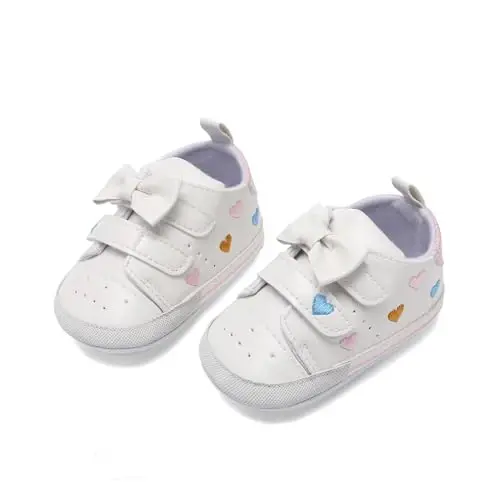 Clowora Baby Boys Girls Shoes Non-Slip Rubber Sole Sneakers Infant First Walking Toddler Crib Shoes Newborn Loafers Flats. - 5