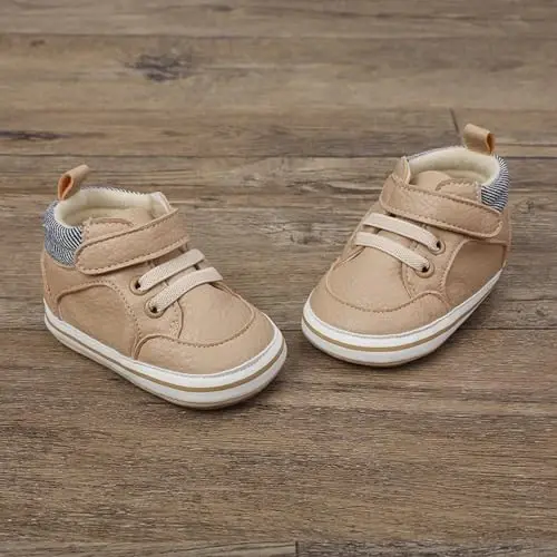 Clowora Baby Boys Girls Shoes Non-Slip Rubber Sole Sneakers Infant First Walking Toddler Crib Shoes Newborn Loafers Flats. - 5