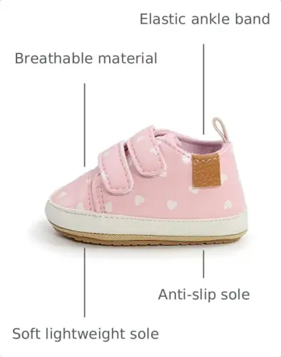 Clowora Baby Boys Girls Shoes Non-Slip Rubber Sole Sneakers Infant First Walking Toddler Crib Shoes Newborn Loafers Flats. 