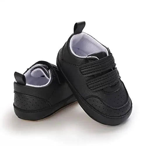 Clowora Baby Boys Girls Shoes Non-Slip Rubber Sole Sneakers Infant First Walking Toddler Crib Shoes Newborn Loafers Flats. - 3
