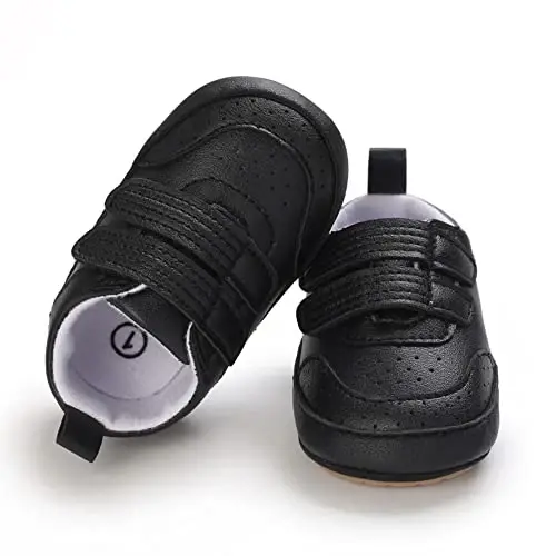 Clowora Baby Boys Girls Shoes Non-Slip Rubber Sole Sneakers Infant First Walking Toddler Crib Shoes Newborn Loafers Flats. - 4