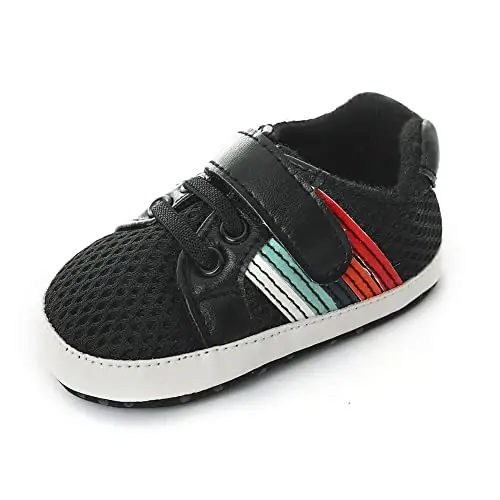 Clowora Baby Boys Girls Shoes Non-Slip Rubber Sole Sneakers Infant First Walking Toddler Crib Shoes Newborn Loafers Flats. - 5