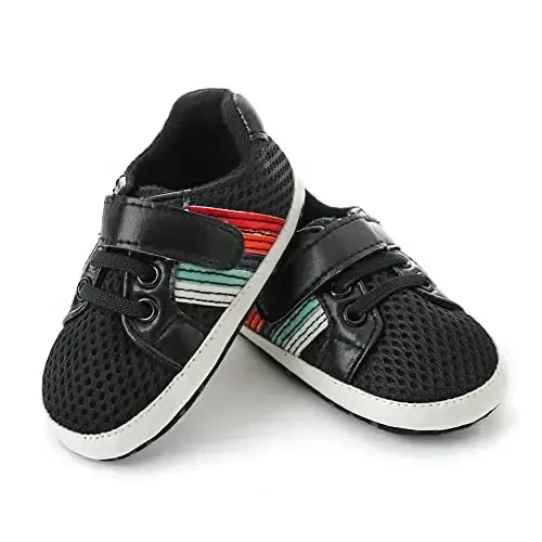 Clowora Baby Boys Girls Shoes Non-Slip Rubber Sole Sneakers Infant First Walking Toddler Crib Shoes Newborn Loafers Flats. - 2