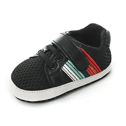 Clowora Baby Boys Girls Shoes Non-Slip Rubber Sole Sneakers Infant First Walking Toddler Crib Shoes Newborn Loafers Flats. - 5