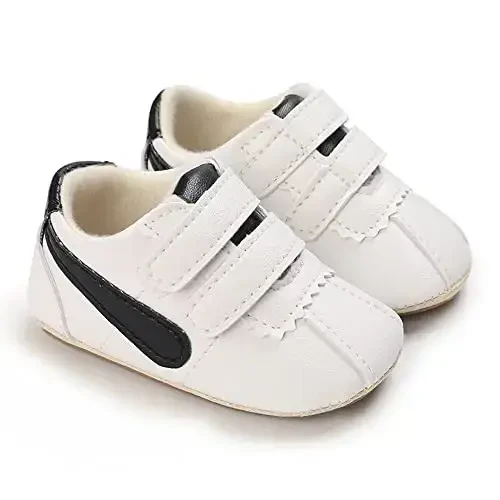 Clowora Baby Boys Girls Shoes Non-Slip Rubber Sole Sneakers Infant First Walking Toddler Crib Shoes Newborn Loafers Flats. - 2