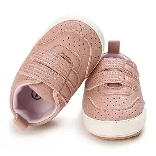 Clowora Baby Boys Girls Shoes Non-Slip Rubber Sole Sneakers Infant First Walking Toddler Crib Shoes Newborn Loafers Flats. - 4