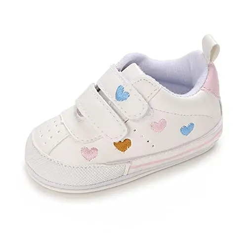 Clowora Baby Boys Girls Shoes Non-Slip Rubber Sole Sneakers Infant First Walking Toddler Crib Shoes Newborn Loafers Flats. - 5
