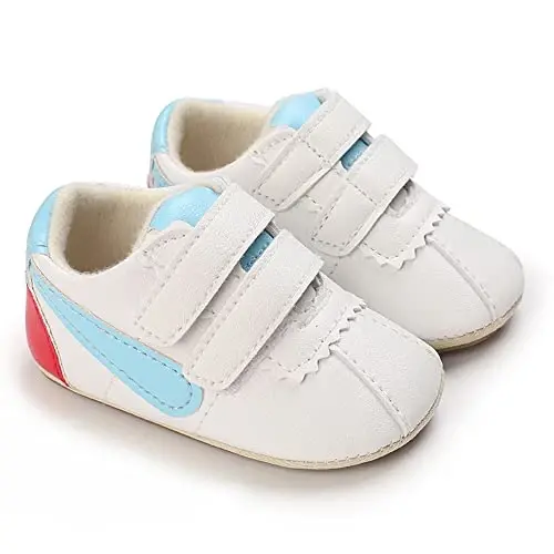 Clowora Baby Boys Girls Shoes Non-Slip Rubber Sole Sneakers Infant First Walking Toddler Crib Shoes Newborn Loafers Flats. - CLOWORA (1)