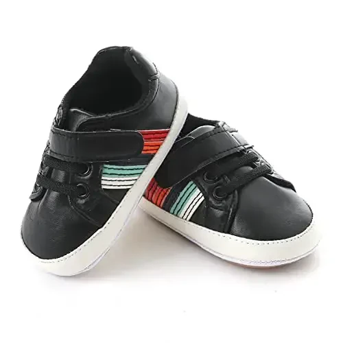 Clowora Baby Boys Girls Shoes Non-Slip Rubber Sole Sneakers Infant First Walking Toddler Crib Shoes Newborn Loafers Flats. - 3