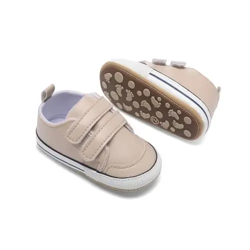 Clowora Baby Boys Girls Shoes Non-Slip Rubber Sole Sneakers Infant First Walking Toddler Crib Shoes Newborn Loafers Flats. - 3