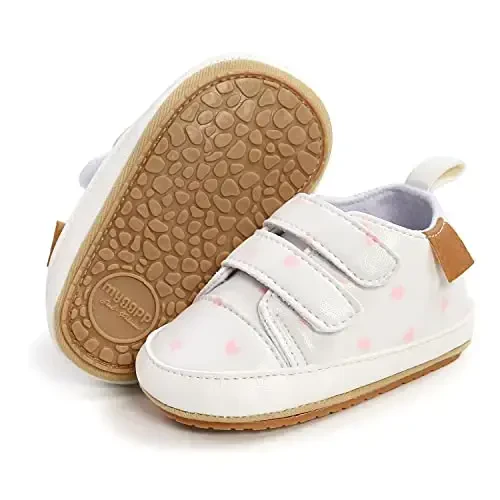 Clowora Baby Boys Girls Shoes Non-Slip Rubber Sole Sneakers Infant First Walking Toddler Crib Shoes Newborn Loafers Flats. 